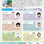 ぶんちゃん新聞2023年10月号では、この３年間で変わった生活週間について、紹介しています。