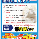 ６月になると、布団クリーニングですね。